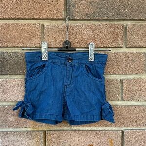 Ruffle Butts Dark Blue Jean Shorts Size Girl's 4T